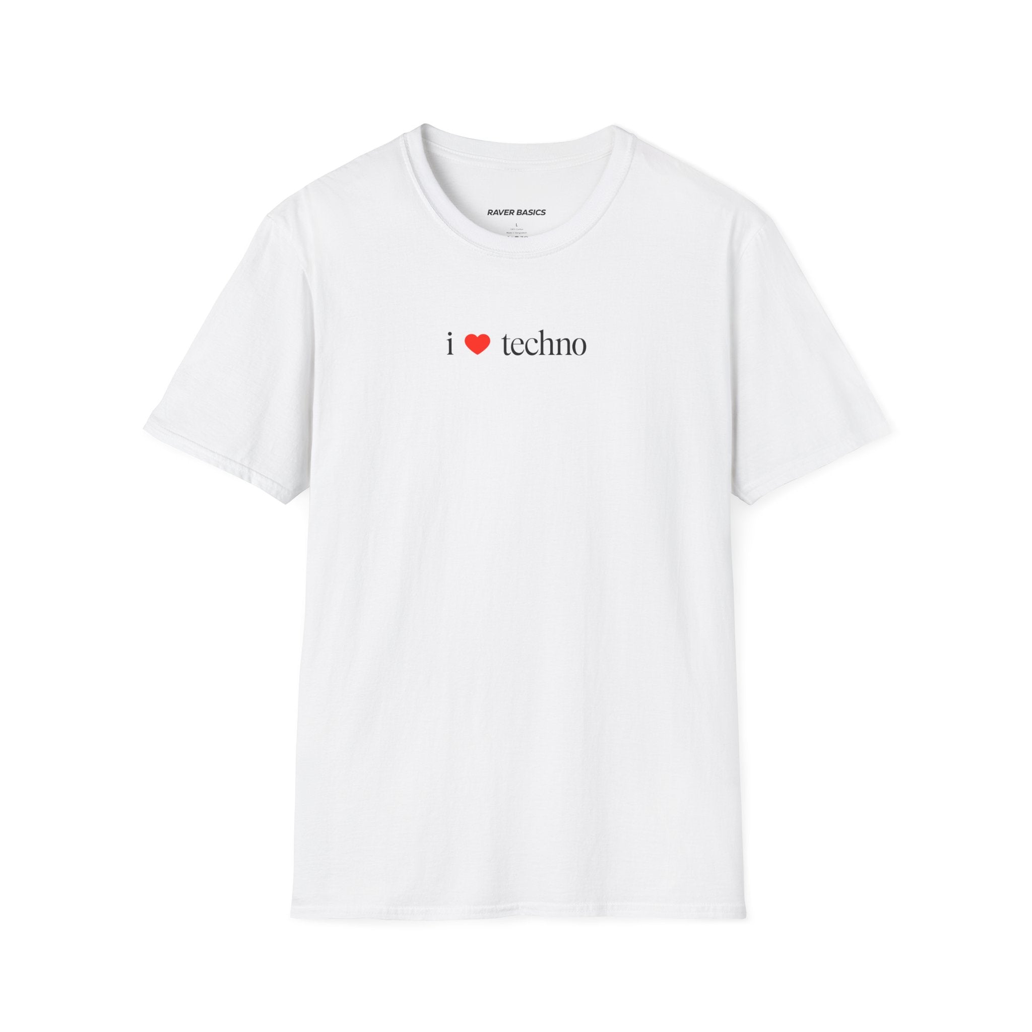 I ❤️ Techno - Small Text (Unisex)