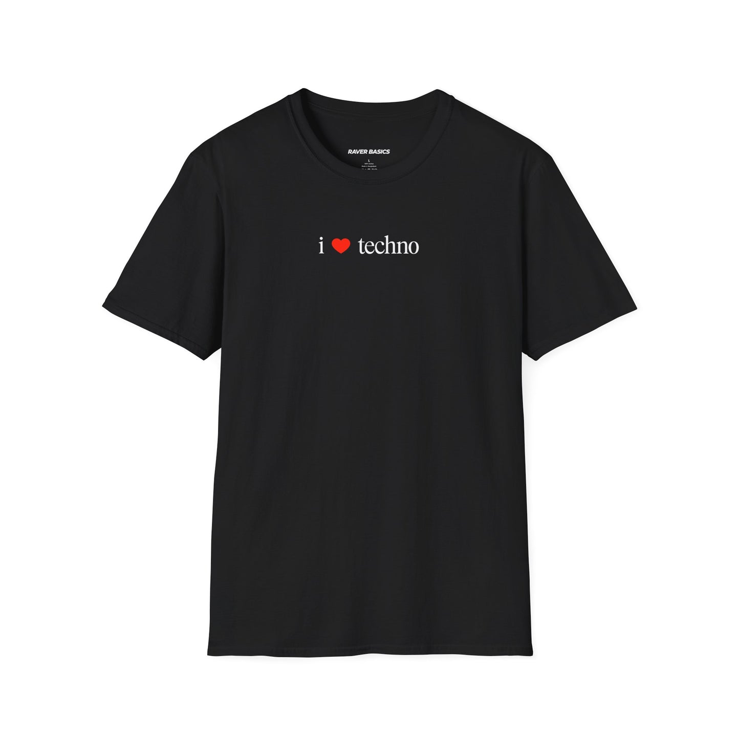 I ❤️ Techno - Small Text (Unisex)