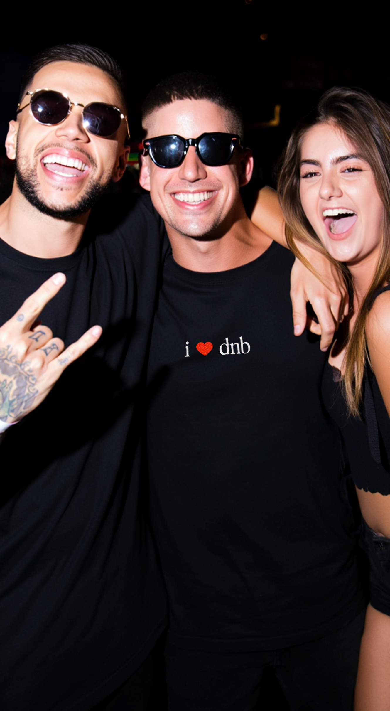 I ❤️ DnB - Small Text (Unisex)