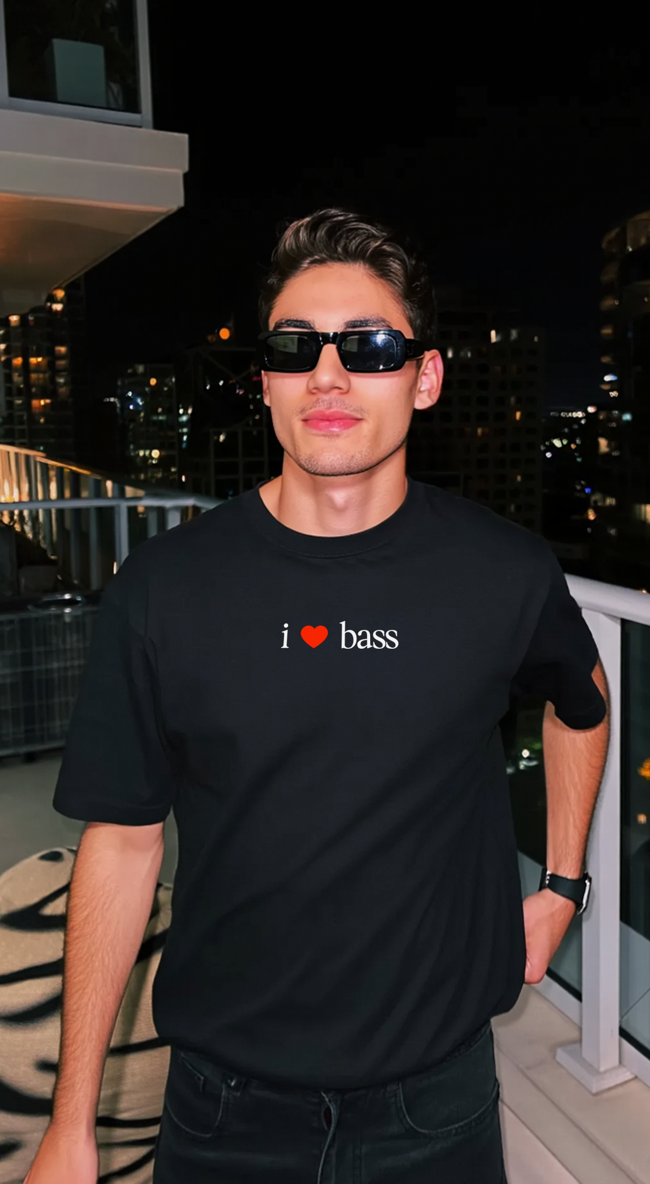 I ❤️ Bass - Small Text (Unisex)