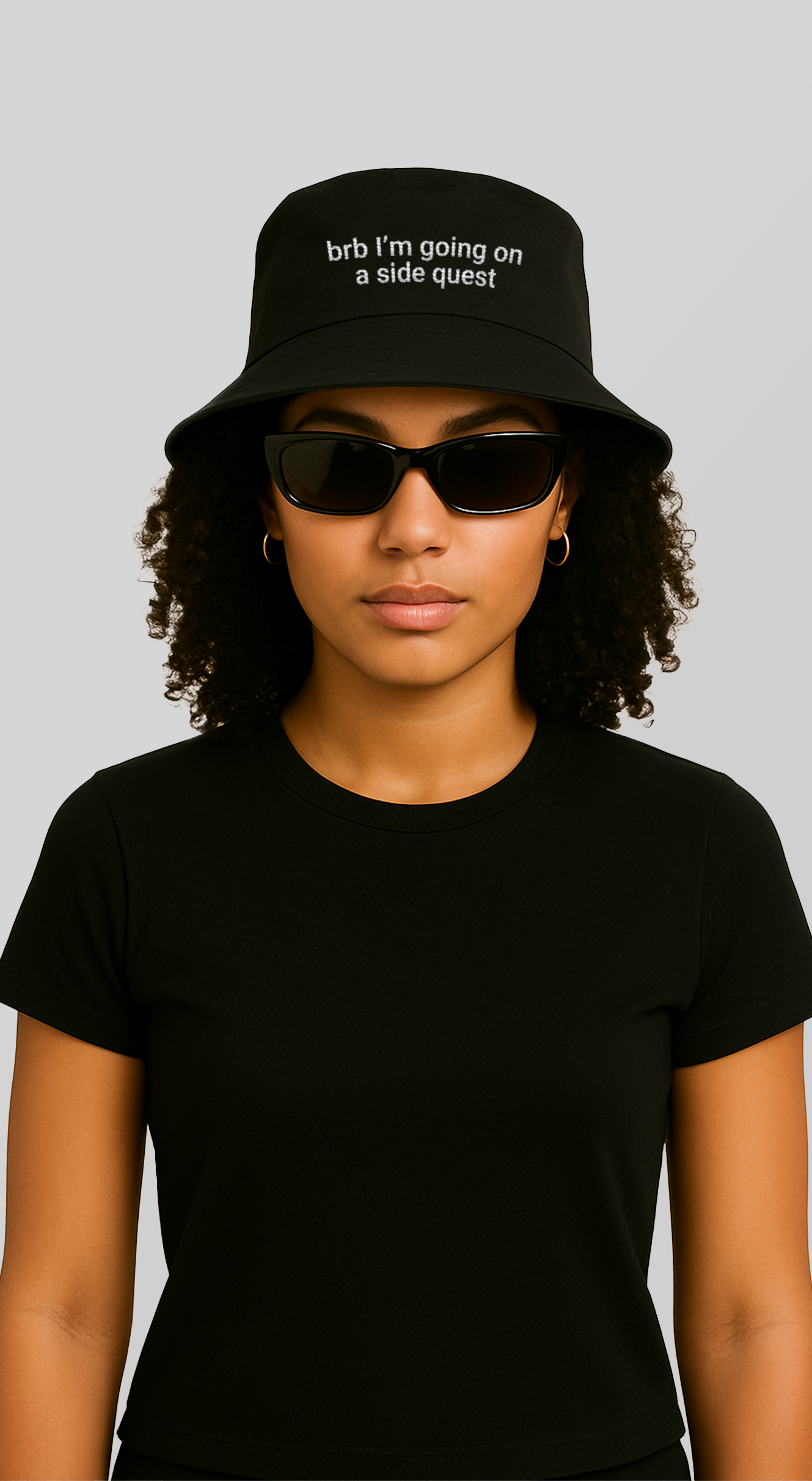 brb I'm going on a side quest - Bucket Hat (Embroidered)